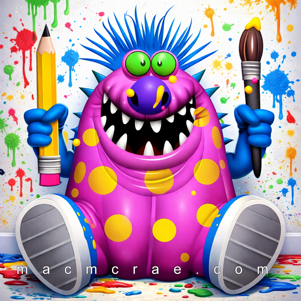Crazy Artist Monster